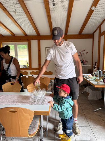 Wine tasting at a family vineyard in Germany