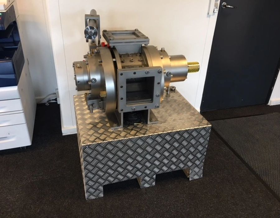 Industrial pump system installed in processing facility