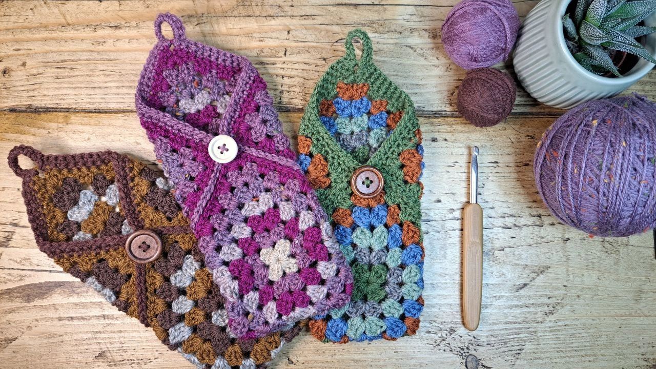 Crochet Granny Square Phone Case Tutorial Crochet Granny Square Phone Case Tutorial