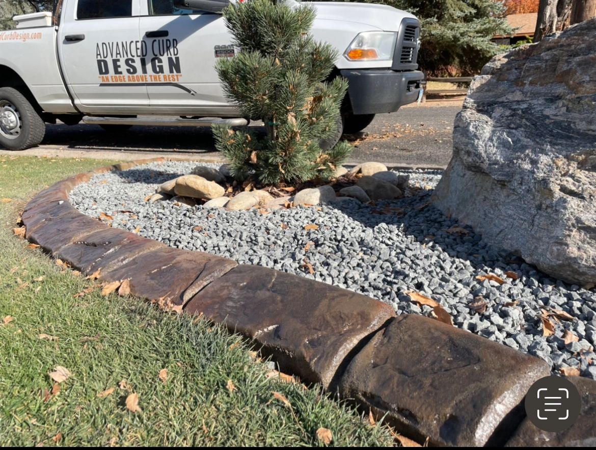 Stamped Concrete Curbing in Windsor