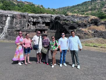 Ellora View Point, panoramic view of UNESCO World Heritage caves with Tour My Choice tours.