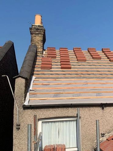 During New Roof Installation. East London. Chingford, Walthamstow, Leytonstone, Enfield, Leyton 