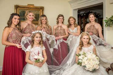 Bride and bridemaids