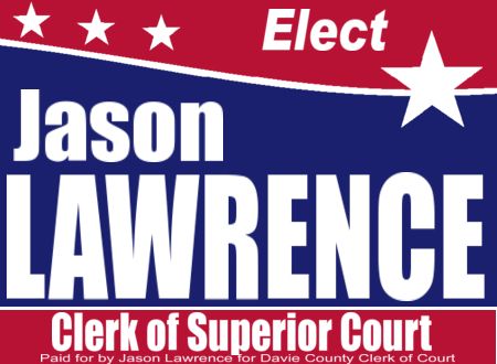 Jason Lawrence for Davie County Clerk of Superior Court