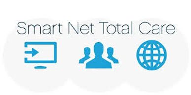 Smart Net Total Care icons for support, users, and global connectivity.