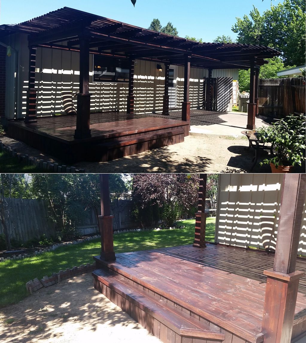 Custom built deck and pergola