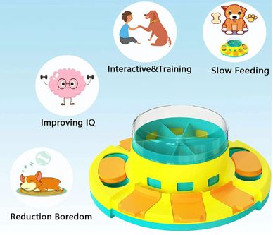 2022 New Edition Dog Puzzle Toys, Interactive Dog Toy for IQ Training,Slow  Feeder, Aid Pets Digestion, Dog Enrichment Toys with Squeak Design.