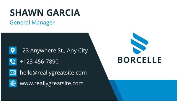 General Manger Business Card
