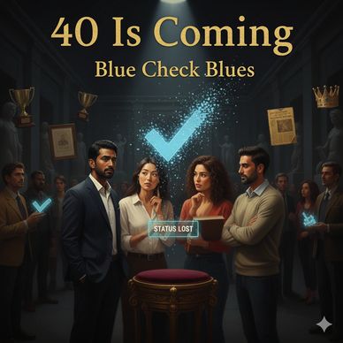 40 Is Coming Podcast Episode 11 - Blue Check Blues