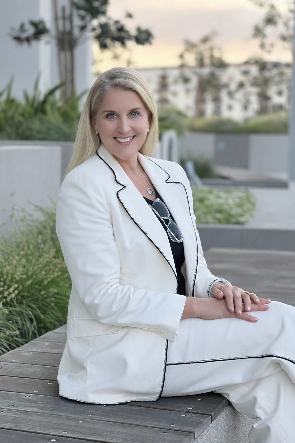 Cynthia West PhD seated photo