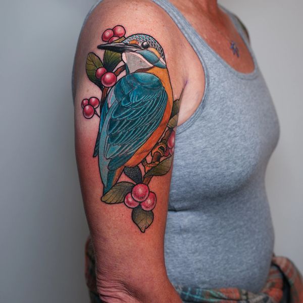 neo traditional bird done by Jandro