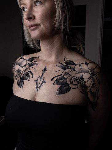 floral blackwork