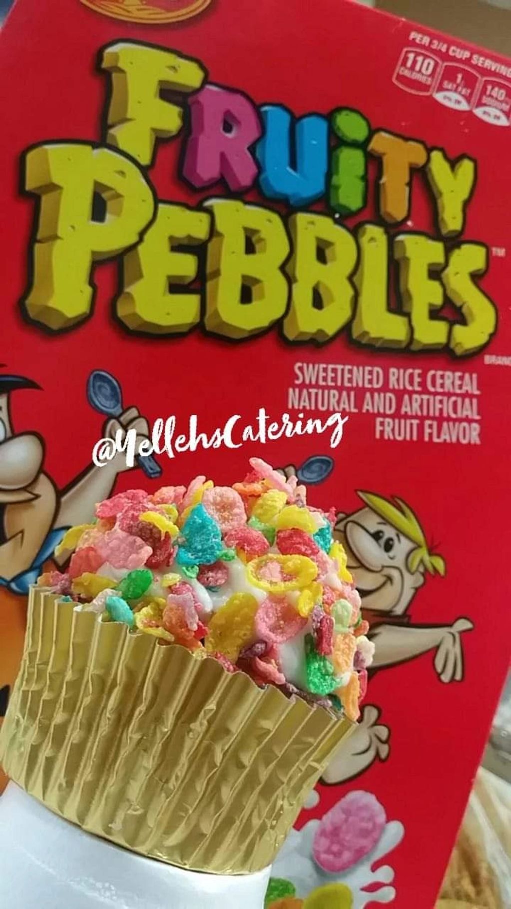 Fruity Pebbles Specialty Cupcake