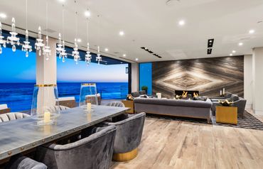 great room and dining room