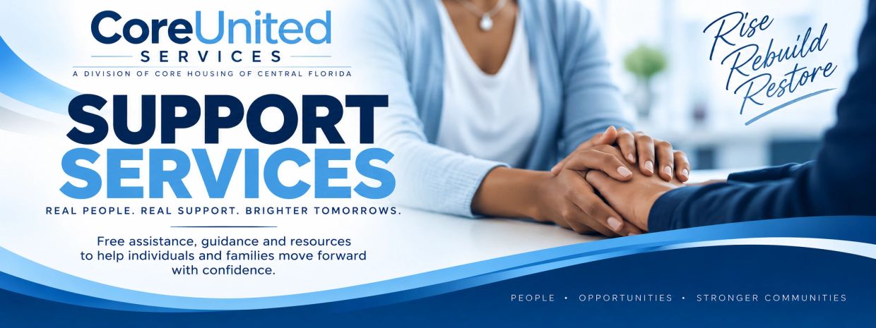CoreUnited Services offers free support services to help individuals and families.