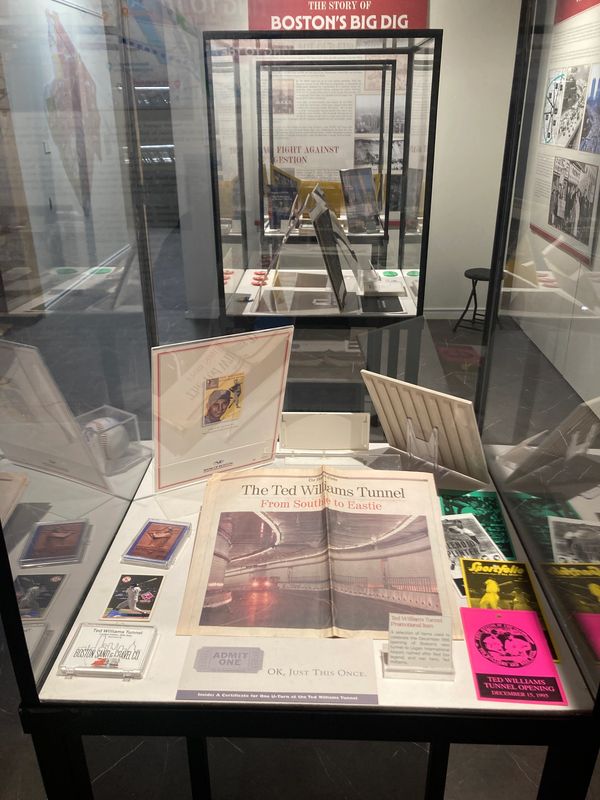 Exhibit about the Ted Williams Tunnel at The Story of Boston's Big Dig.