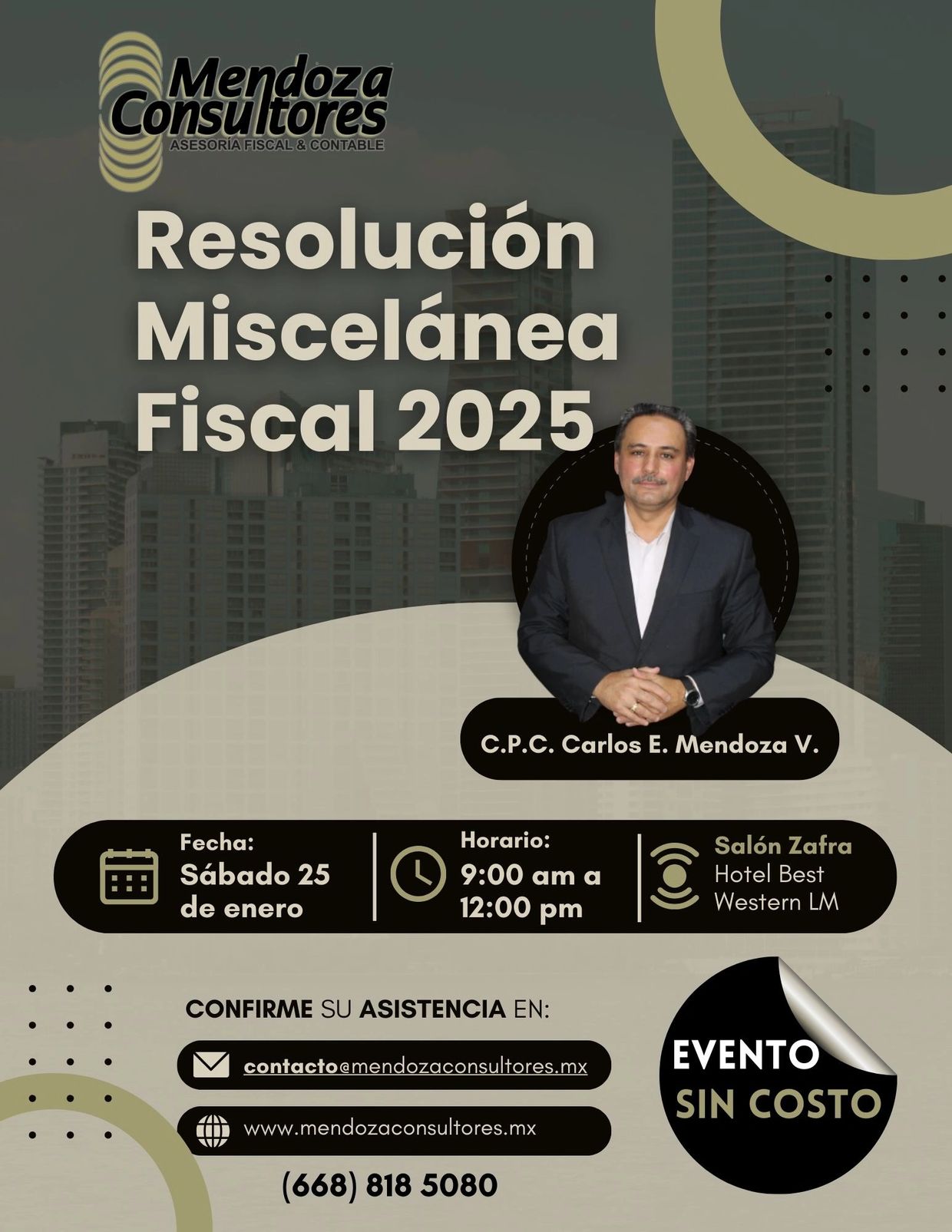 Resolución Miscelánea Fiscal 2025 por C.P.C. CARLOS MENDOZA