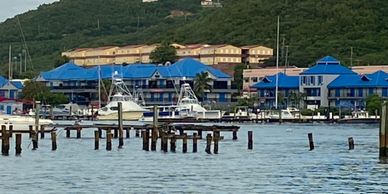 American Yacht Harbor on the East End of St. Thomas USVI in Red Hook.  This is home base area for St