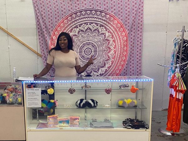 My first location in the flea market in 2020