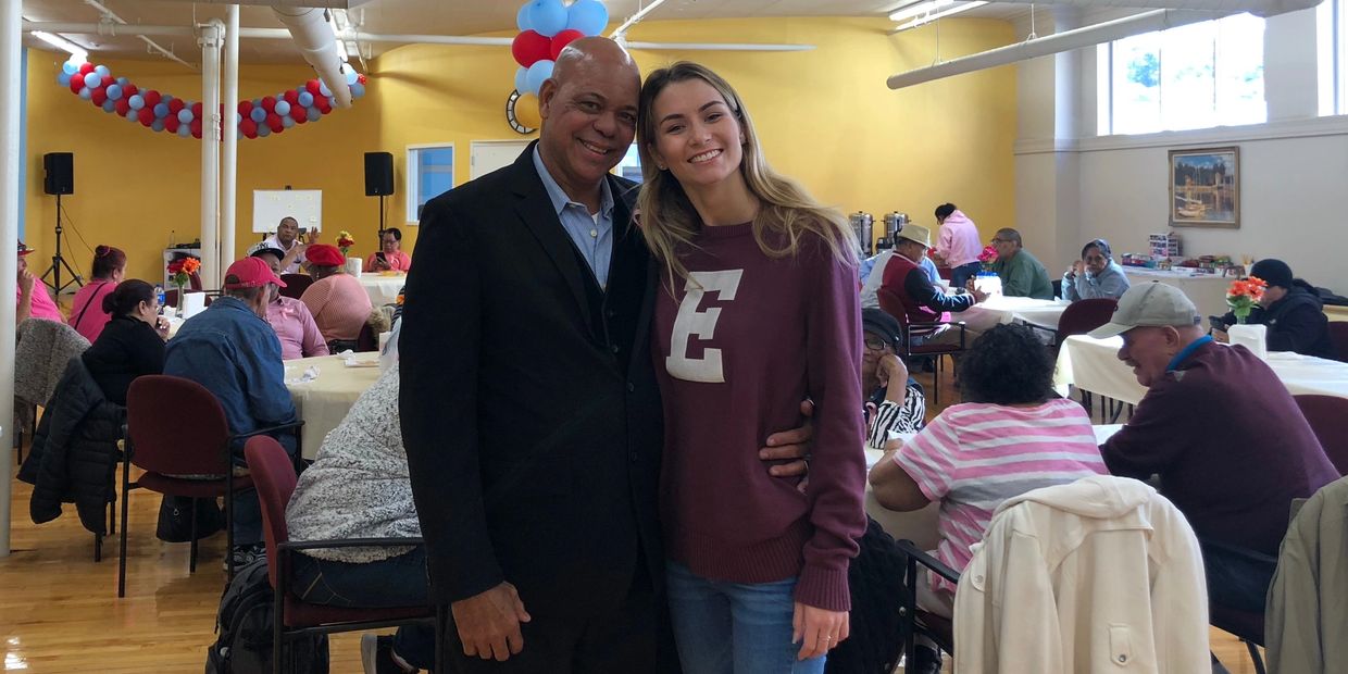 Our Vice President Samantha Resnick in Lynn Adult Day Care Center