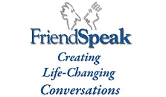 FriendSpeak logo with the slogan below it.