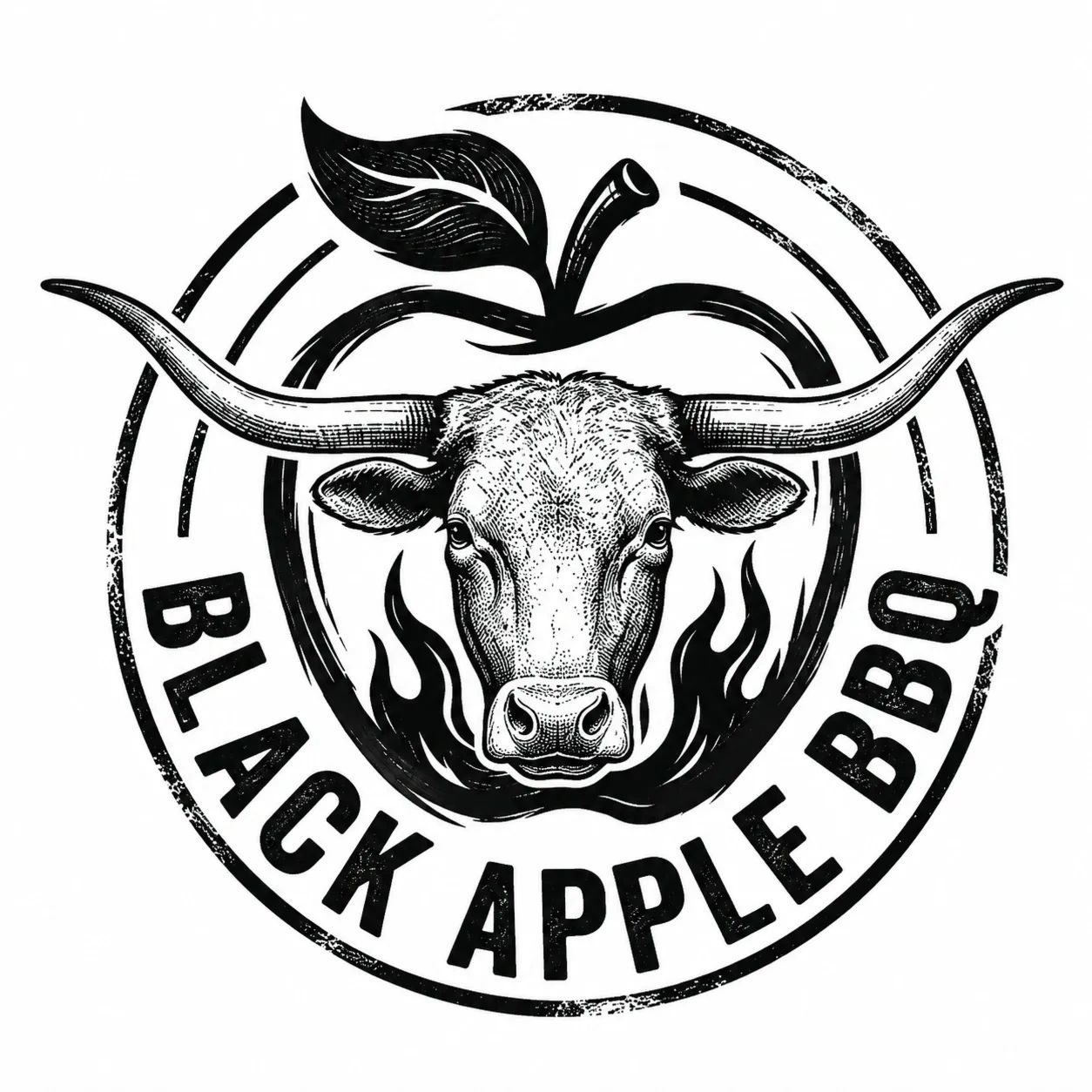 Black Apple BBQ Logo