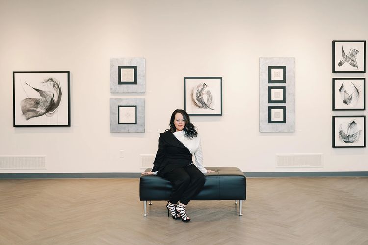 Artist Erin Leigh Boughamer - Erin Leigh Studios  - Abstract Art - Event Painting By Erin