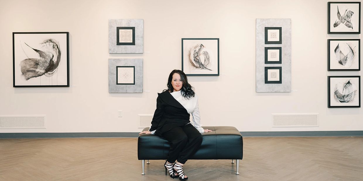 Artist Erin Leigh Boughamer - Erin Leigh Studios  - Abstract Art - Event Painting By Erin