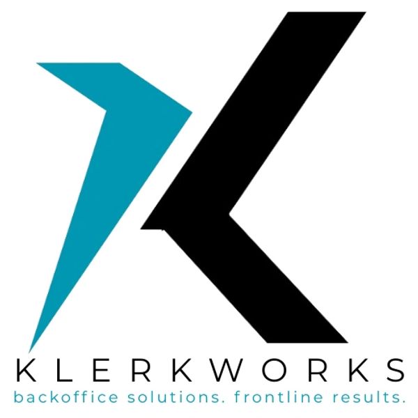 Klerkworks logo with tagline.