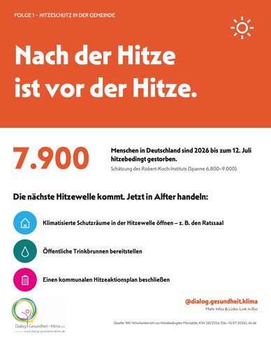 Information zur Hitzewelle und Schutzmaßnahmen in Deutschland.