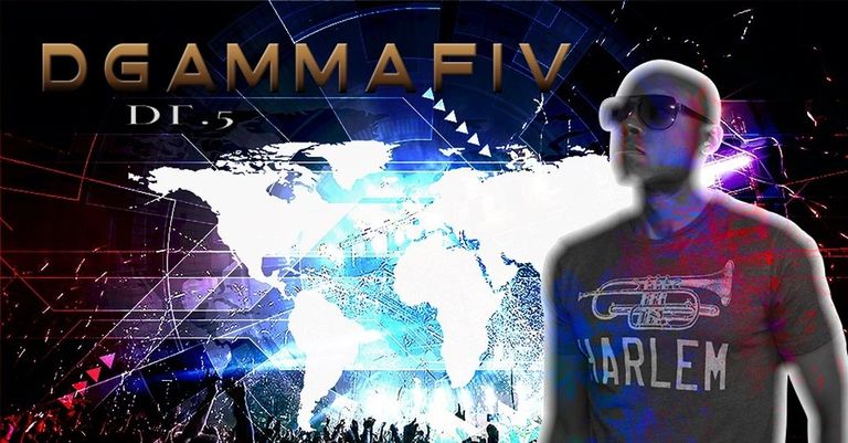 Dgammafiv promotional graphics, Worldwide music.  Music with no boundaries.