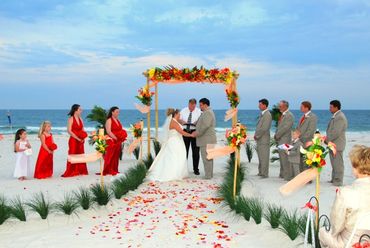 beach wedding, amazing view