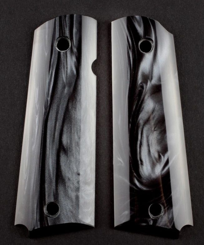 Purple & Black Pearl Full Size 1911 Grips In Stock Buy Purple & Black Pearl Full Size 1911 Grips At France Chrome Colt