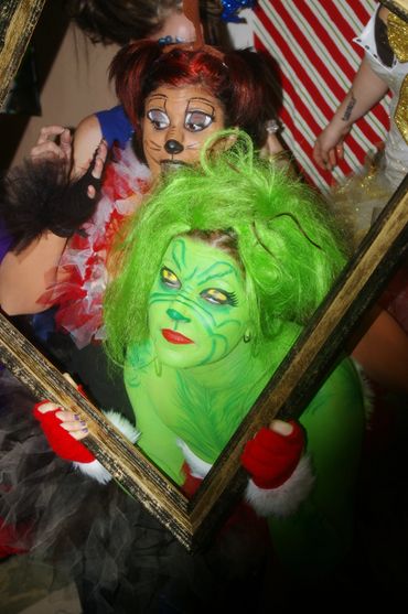 The Grinch stole Christmas Canned Food Drive, Unique Impressions Salon, Roseville, California. 