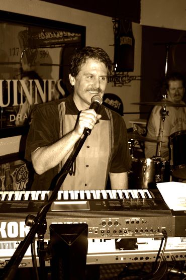 Keyboard and vocalist for Rockslide in Northern California @ the Alibi Sport Bar, Cameron Park, CA.