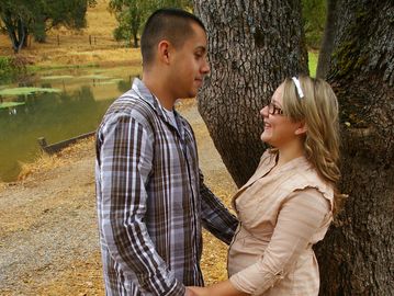 A city boy proposes to a country girl, when he has all his ducks in a row, El Dorado County, CA
