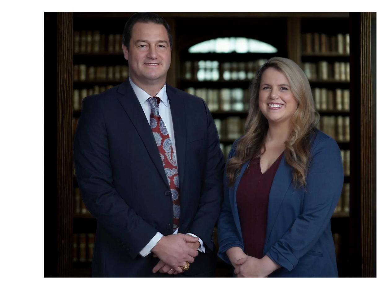 Kristin S. Fellers and Brandon K. Fellers outside their criminal defense Law firm in Hampton Roads. 