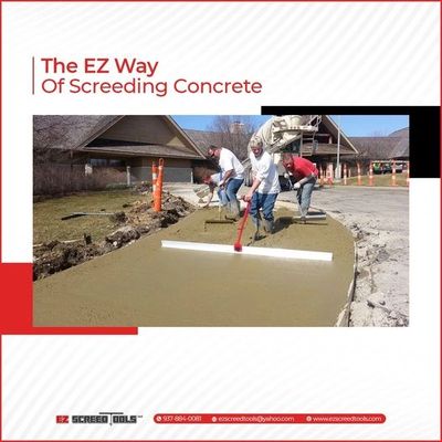 EZ Screed Tool for Individual Screeding - 7' Aluminum Screed