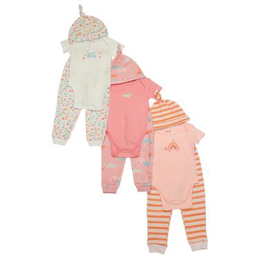 ensemble 3 pièces bébé fille