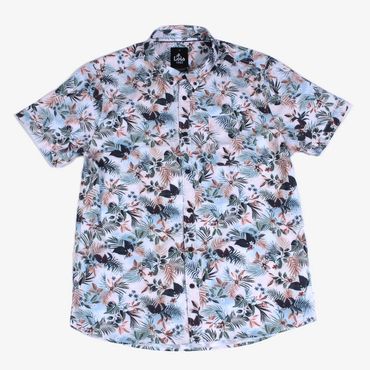 chemise à motifs et manches courtes  