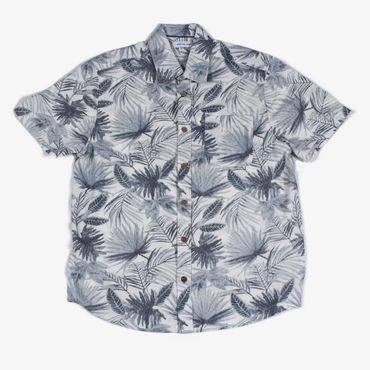 chemise à motifs et manches courtes  