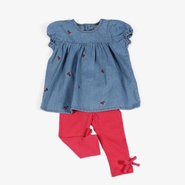 ensemble 2 pieces jeans et legging