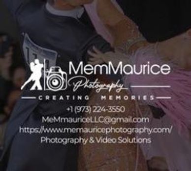 Logo for MemMaurice Photography with contact details.