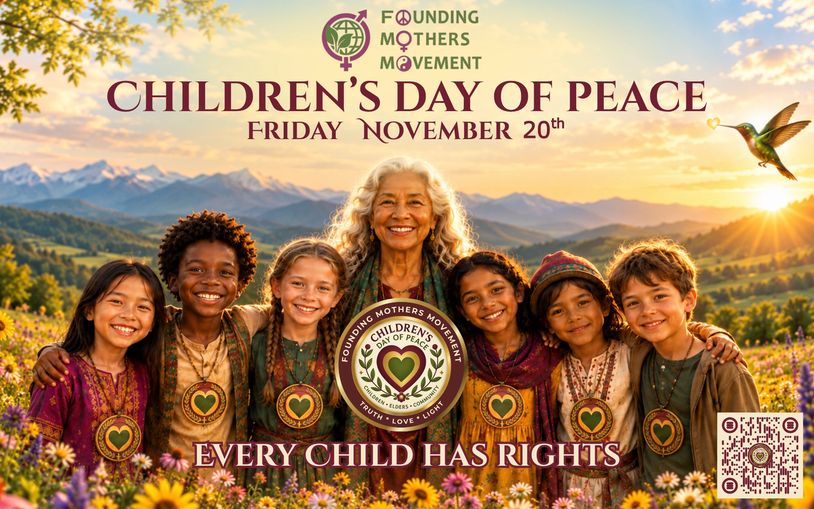 Founding Mothers Movement leads and Peace Production is a Co-Sponsor for Children's Day of Peace on 