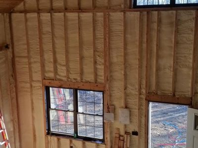 Spray foam insulation 