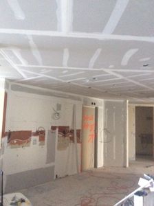 A look at a total remodel during demolition, and the new drywall going up. From start to finish I send you updated photos from your project.  