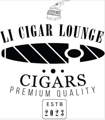 LI CIGAR LOUNGE logo, black and white, Gjergj Kastrioti, Dhia, Goat, Helmet, Cigar, Design, Premium,s