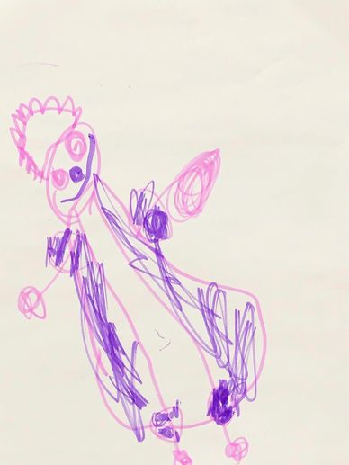 A granddaughter's drawing of a princess