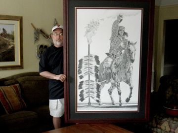 FSU Battle Cry drawingby Joe Belt