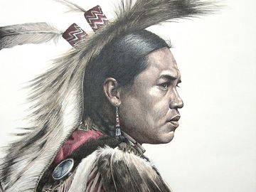 Native American, Southwest, Will, Pow Wow Dancer, art print by Joe Belt 